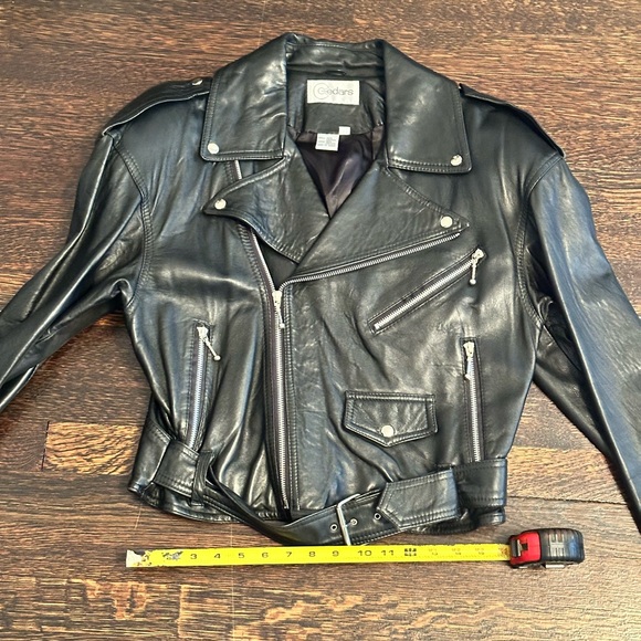 Vintage Leather Biker Jacket women’s Medium - Picture 6 of 7